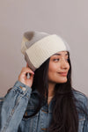Oversized  Knitted Beanie/ Grey