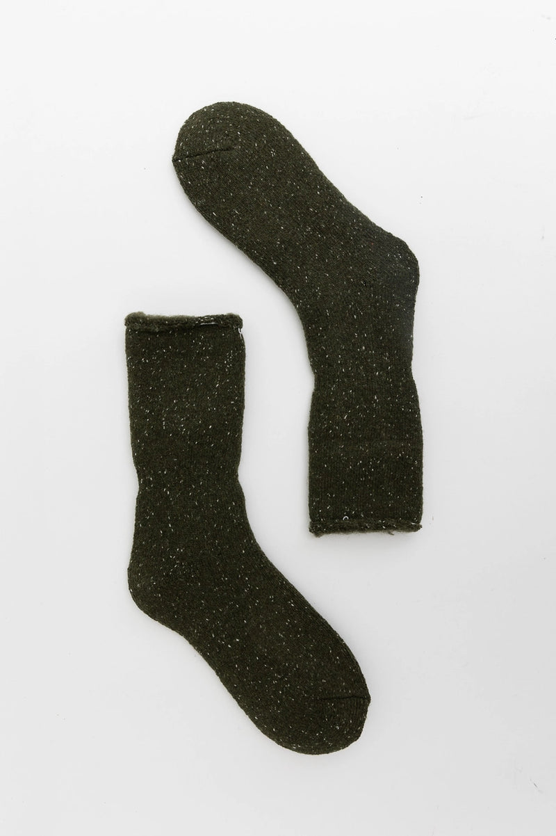 Keep Me Warm Socks/ Green