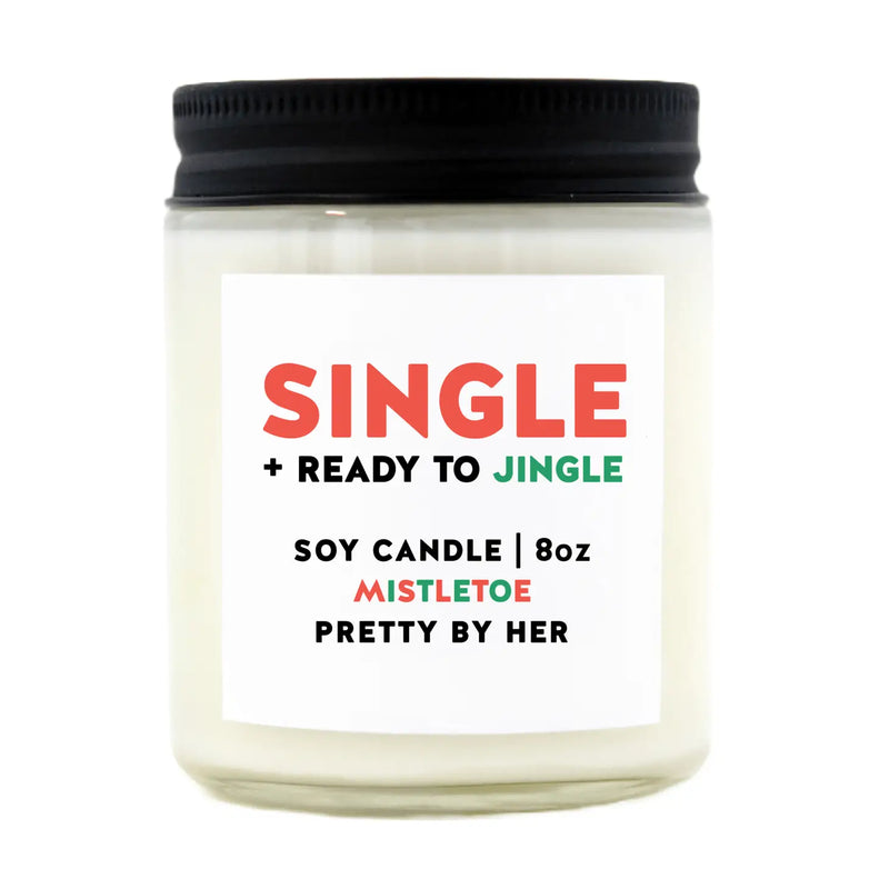 Single and Ready To Jingle Candle | Funny Christmas Candle