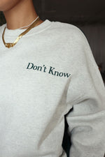 Don't Know Sweater