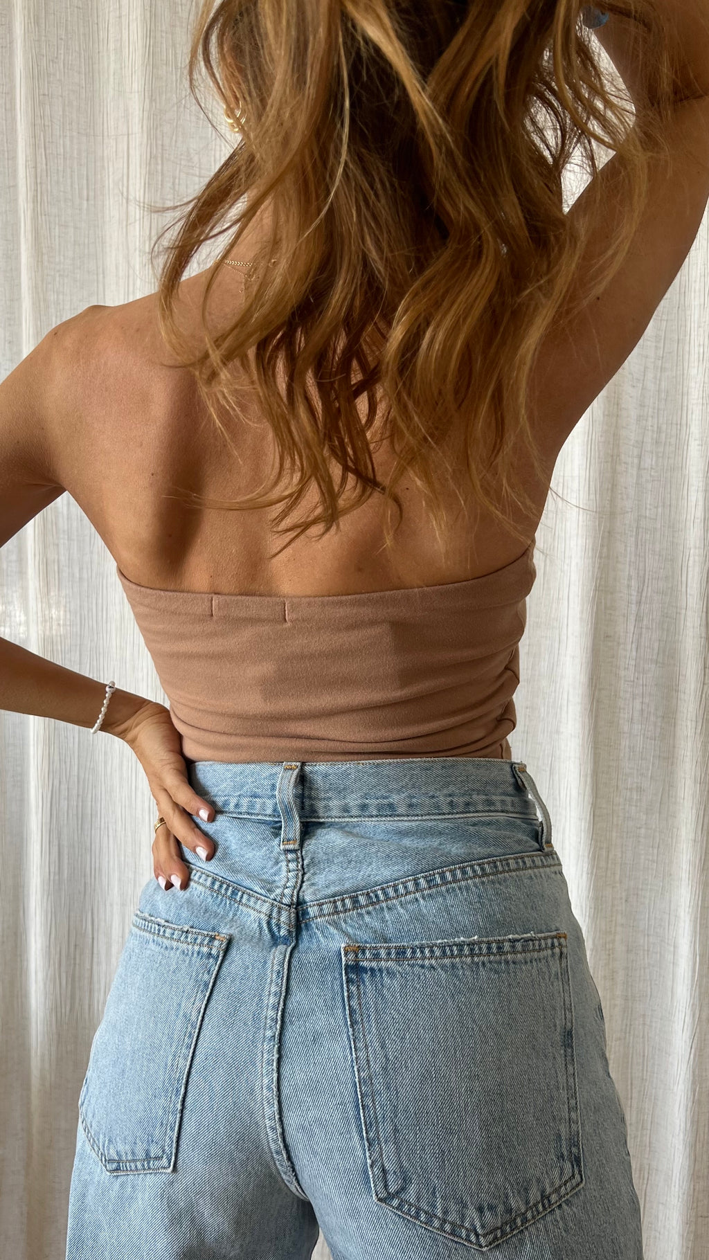 Out of Duty Tube Top/ Tan